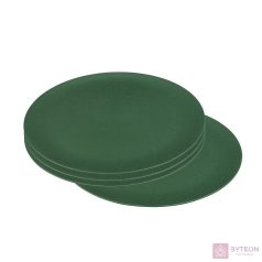   Bioplasztik 4 db-os lapos tányér szett, sötétzöld, 25,5 cm
