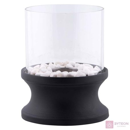 Bioethanol asztali kandalló, ívelt alakú, 20 cm átmérőjű
