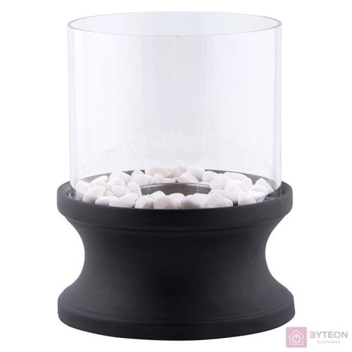 Bioethanol asztali kandalló, ívelt alakú, 20 cm átmérőjű