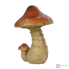   Erdei csiperke polyresin szobor, M, kültéri és beltéri dekorációs kiegészítő