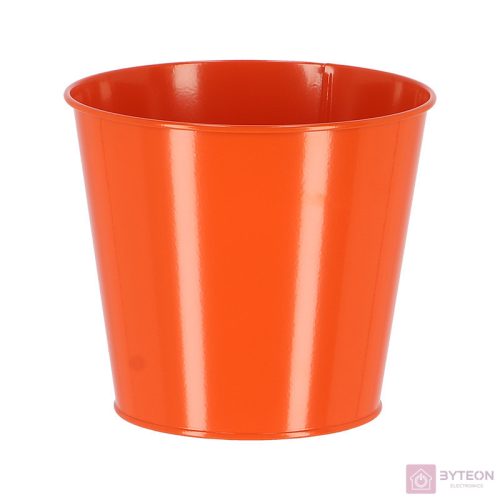 Cink virágcserép, 16 cm átmérőjű, narancssárga