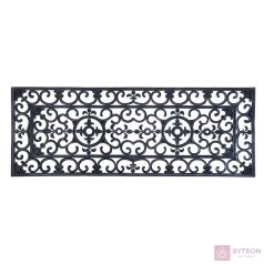 Gumi lábtörlő, fekete, 120 x 45 cm