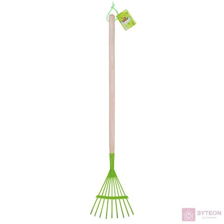 Fa nyelű gyerek lombseprű, 82,5 cm