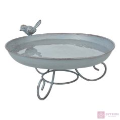 Öntöttvas madáritató, lábakon álló, szürke, 22 cm átmérőjű   Öntöttvas madáritató, lábakon álló, szürke, 22 cm átmérőjű