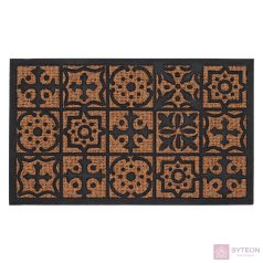 Portugál mintás gumi és kókuszrost lábtörlő, 75 x 45 cm   Portugál mintás gumi és kókuszrost lábtörlő, 75 x 45 cm