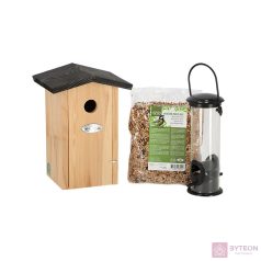 Teljes készlet kék cinege számára, madárház, madáreleség és madáretető   Teljes készlet kék cinege számára, madárház, madáreleség és madáretető