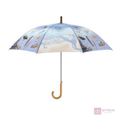 Tengerpart mintás esernyő, 120 cm átmérőjű