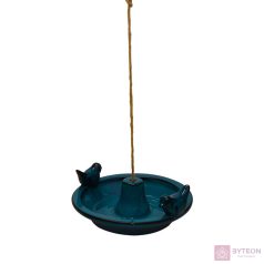 Függő kerámia madáretető tál, kék, 30 cm átmérőjű Függő kerámia madáretető tál, kék, 30 cm átmérőjű