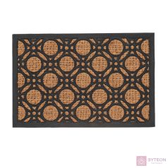   Geometria mintás gumi és kókuszrost lábtörlő, 60 x 40 cm
