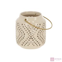 Kerámia lámpás, törtfehér, 11 cm