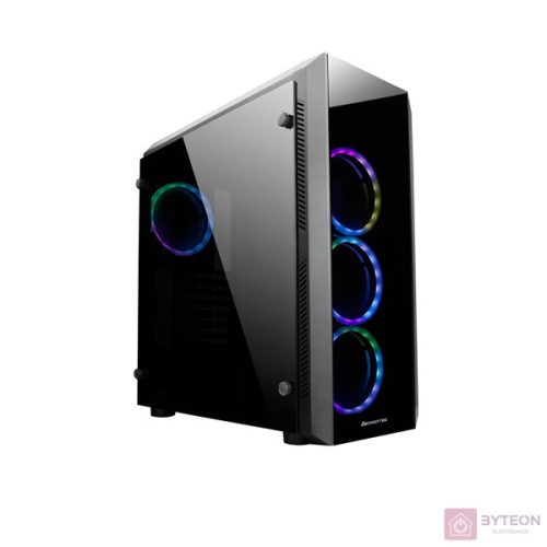 Chieftec Gaming Scorpion II RGB (Edzett üveg) - Fekete