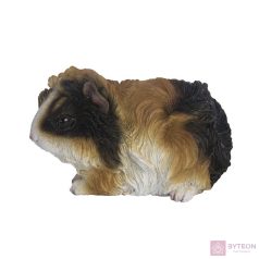   Tengerimalac polyresin szobor, fekete és barna csíkos, kültéri és beltéri dekorációs kiegészítő