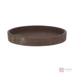   Terrakotta virágcserép alátét, sötétbarna, 25 cm átmérőjű