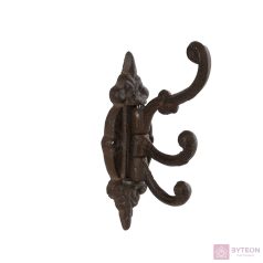 Klasszikus öntöttvas fogas, 3 forgatható akasztóval