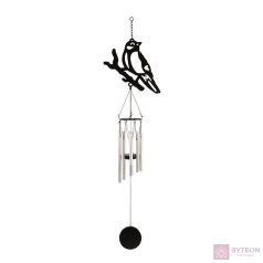 Szélcsengő, fekete madaras mintával, 82,5 cm, B