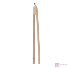 Fából készült BBQ húsfogó csipesz, 37 cm