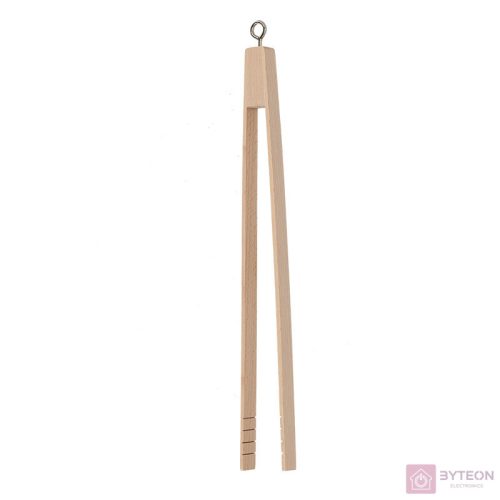 Fából készült BBQ húsfogó csipesz, 37 cm