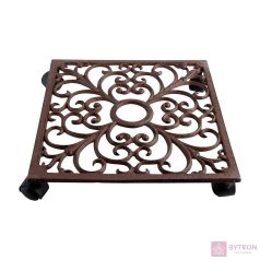 Öntöttvas gurulós virágtartó, 28 x 28 cm