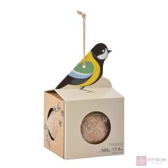 Felakasztható madár mintás madáretető, faggyú golyóval, B   Felakasztható madár mintás madáretető, faggyú golyóval, B