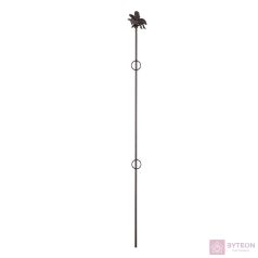   Méhecskés öntöttvas növényfuttató pálca, 2 rögzítő gyűrűvel