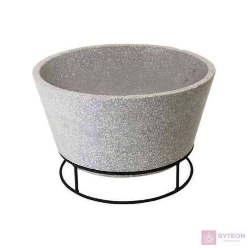 Beton hatású kerámia tűzrakó tál, 47 cm átmérőjű