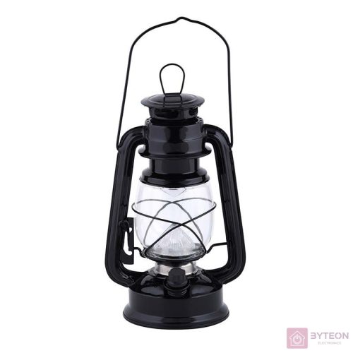 LED viharlámpa, 24 cm, fekete
