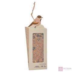 Felakasztható madár mintás madáretető, vegyes magokkal, A   Felakasztható madár mintás madáretető, vegyes magokkal, A