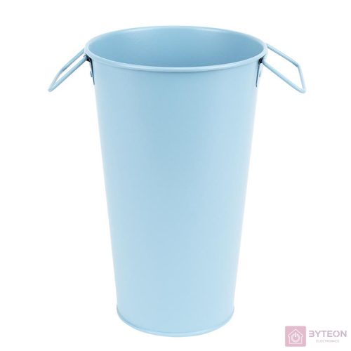 Fém váza, 3,2 literes, világoskék, 26 cm