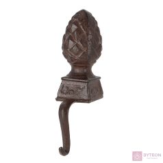   Öntöttvas karácsonyi zoknitartó, toboz díszítéssel, 23 cm