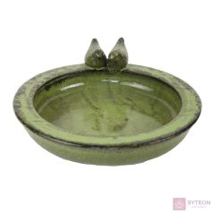 Kerámia madáretető és itató, zöld Kerámia madáretető és itató, zöld