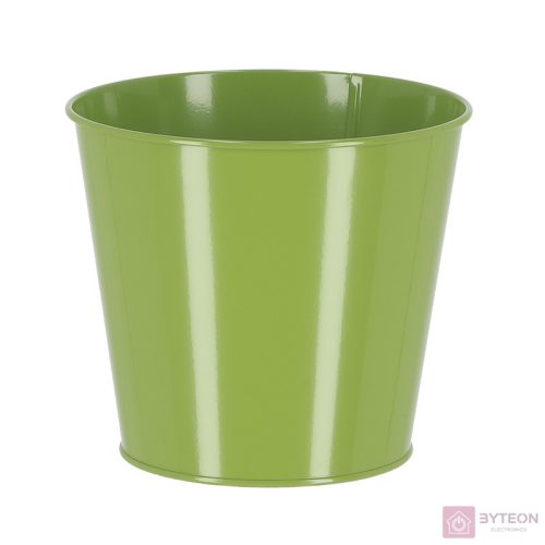 Cink virágcserép, 16 cm átmérőjű, zöld