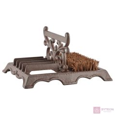 Öntöttvas sárkaparó, cipőtisztító kefével Öntöttvas sárkaparó, cipőtisztító kefével