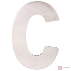 Klasszikus acél házszám, C
