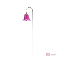 Cserépbe szúrható polyresin virág dekoráció, lila