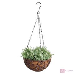 Öntöttvas virágkosár, 30 cm átmérőjű