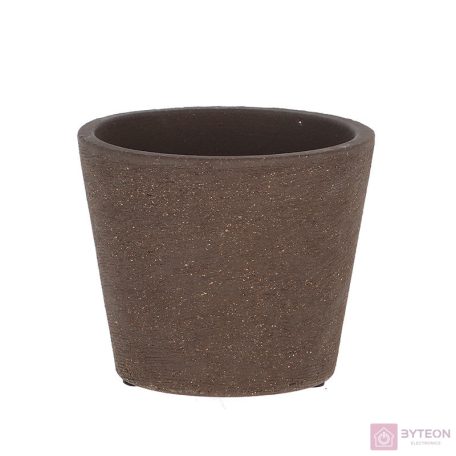Terrakotta virágcserép, sötétbarna, 12 cm átmérőjű