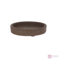   Terrakotta virágcserép alátét, sötétbarna, 9 cm átmérőjű