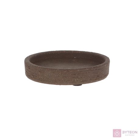 Terrakotta virágcserép alátét, sötétbarna, 9 cm átmérőjű