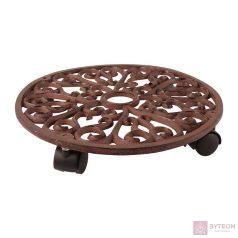 Öntöttvas gurulós virágtartó, 35 cm átmérőjű