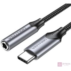 Vention BGMHA USB-C male to 3.5mm Jack 0.1M adapter (gray)