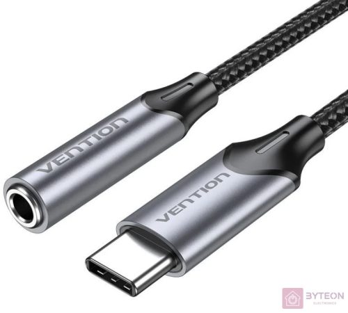 Vention BGMHA USB-C male to 3.5mm Jack 0.1M adapter (gray)
