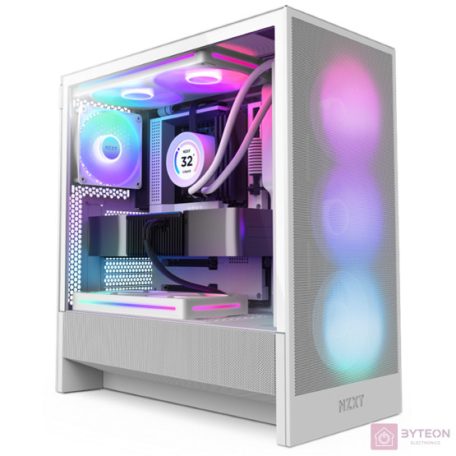 NZXT PC case H5 Flow RGB 2024 white