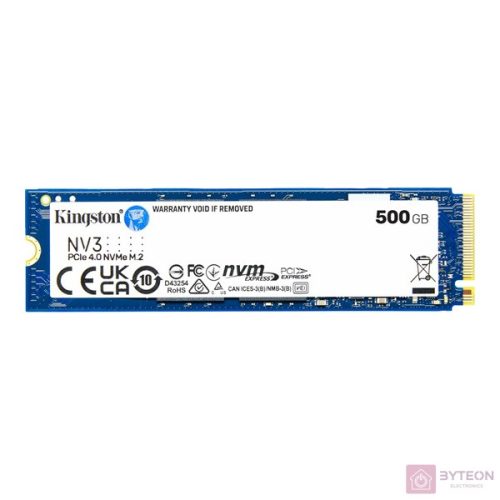 KINGSTON 500GB NV3 M.2 2280 PCIe 4.0 SSD