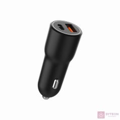 GEMBIRD 2-port USB car fast charger TypC