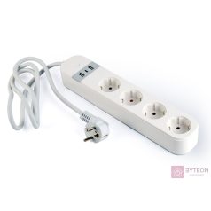 GEMBIRD Smart power strip with USB charg