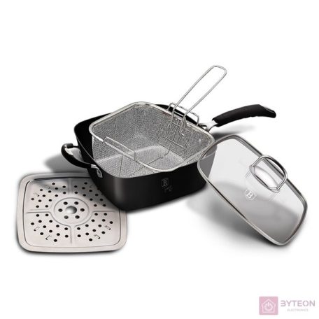 Berlinger Haus BH/6554 Black Professional Line 4 részes négyszögletű serpenyő szett