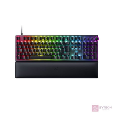 Razer Huntsman V2 UK fekete (red switch) gamer billentyűzet