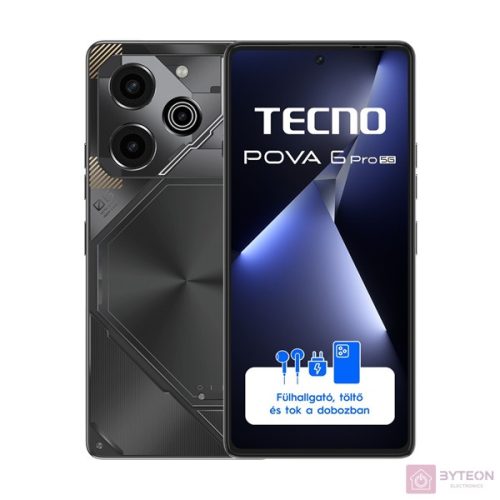 Tecno Pova 6 Pro 6,78" 5G 12/256GB DualSIM szürke okostelefon