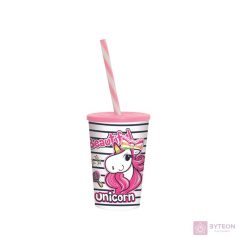 IRIS Unikornis pohár szívószállal 340ml 161914-003P