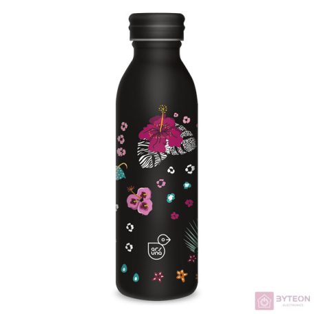 Ars Una 600 ml-es Black Hibiscus 24 (5394) duplafalú fémkulacs